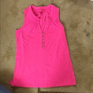 Lilly Pulitzer Essie Pink Sleeveless Women's Top